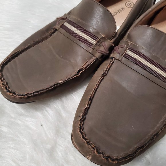 Merona Brown Faux Leather Slip On Loafers, 8.5 - Picture 5 of 8